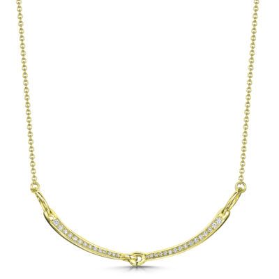 Snaffle, 18ct Gold & Diamond Set Necklace