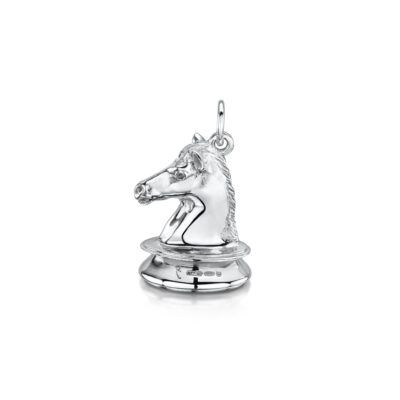 Horse Head Silver Pendant